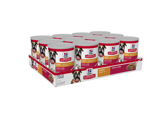 Hills SD Adult Light Liver Canned Dog Food, 370g, 12 pack
