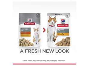 Hills SD Young Adult Neutered Cat Chicken Cat Food Pouches