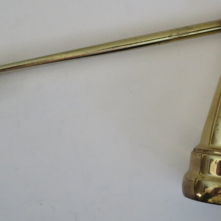 Hinged candle snuffer