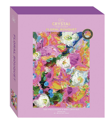 Hinkler Elevate 500 Piece Puzzle Crystal Edition - Floral Bouquet