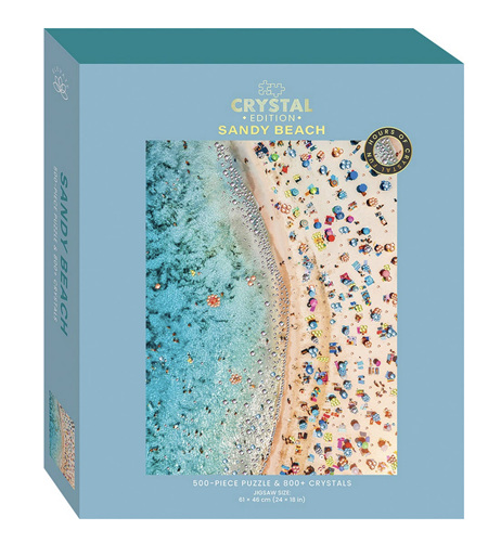 Hinkler Elevate 500 Piece Puzzle Crystal Edition - Sandy Beach