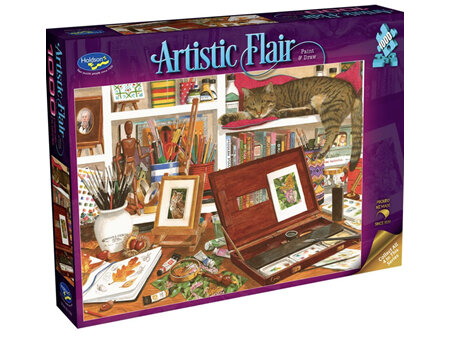 Holdson 1000 Piece Jigsaw Puzzle  Artistic Flair Paint & Draw