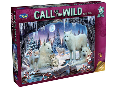 Holdson 1000 Piece Jigsaw Puzzle  Call Of The Wild Winter Wolves