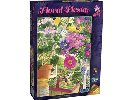 Holdson 1000 Piece Jigsaw Puzzle Floral Fiesta Celebrate The Season
