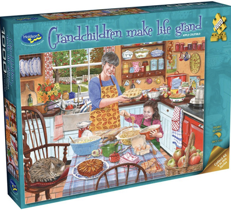 Holdson 1000 Piece Jigsaw Puzzle: Grandchildren Make Life Grand  (Apple Crumble)