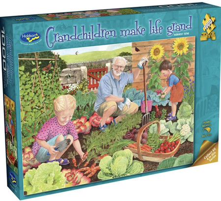 Holdson 1000 Piece Jigsaw Puzzle: Grandchildren Make Life Grand  (Harvest Time)