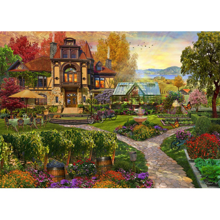 Holdson 1000 Piece Jigsaw Puzzle: Home Sweet Home 2: Vineyard Retreat