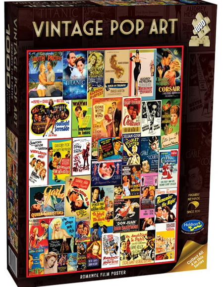 Holdson 1000 Piece Jigsaw Puzzle Vintage Romance Film Poster