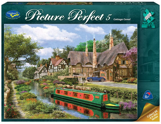 Holdson 1000 piece puzzle Cottage Canal buy at www.puzzlesnz.co.nz