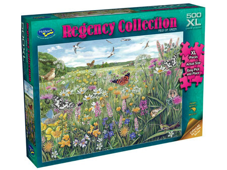 Holdson 500XL Piece Jigsaw Puzzle Regency  Collection Field Of Green