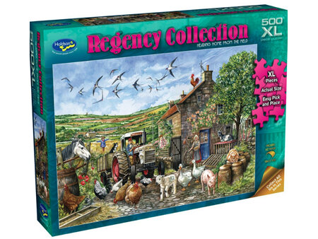 Holdson 500XL Piece Jigsaw Puzzle Regency  Collection Heading Home From The Fields