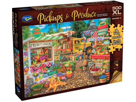 Holdson 500XL Piece Jigsaw Puzzle SPRING SUMMER FARMERS MARKET