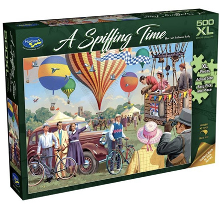 Holdson's 500XL Piece Jigsaw Puzzle: A Spiffing Time - Hot Air Balloon Rally