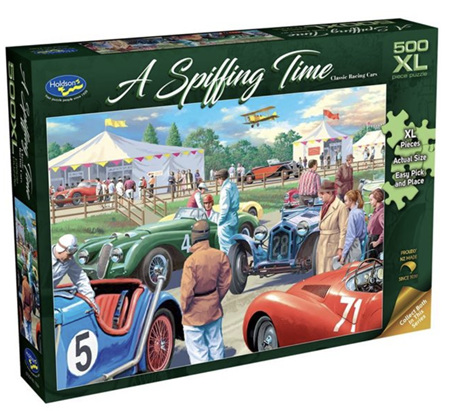 Holdson's 500XL Piece Jigsaw Puzzle: A Spiffing Time - Classic Car Racing