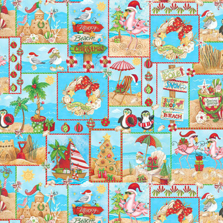 Holiday Beach Patch Blue 958775