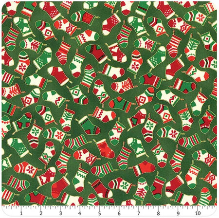 Holiday Charms Evergreen Stockings 21621-224