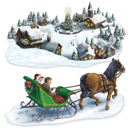 Holiday Village & Sleigh Ride Props