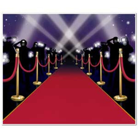 Hollywood scene setter backdrop red carpet