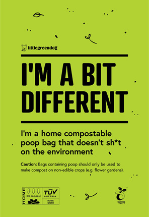 Home compostable on non-food crop gardens
