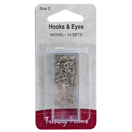 Hooks & Eyes - Nickel