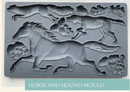 Horse and Hound IOD Decor Mould