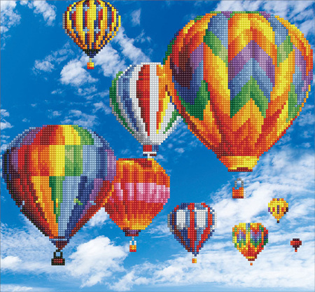 Hot Air Balloons - Diamond Art - Advanced Kit