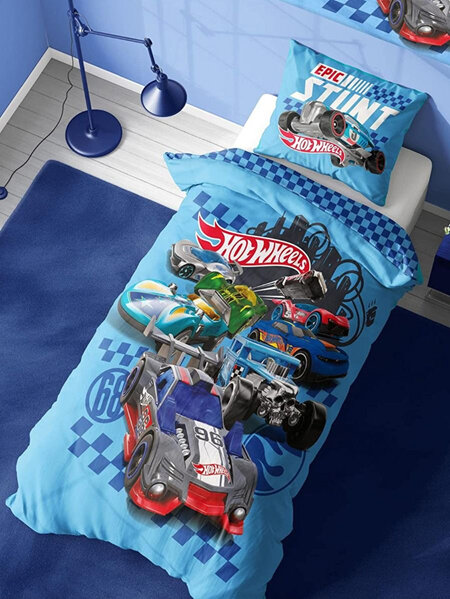 Hot Wheels Epic Stunt Reversible Single Duvet Cover Set