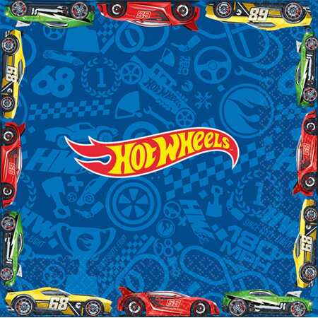 Hot Wheels lunch napkins
