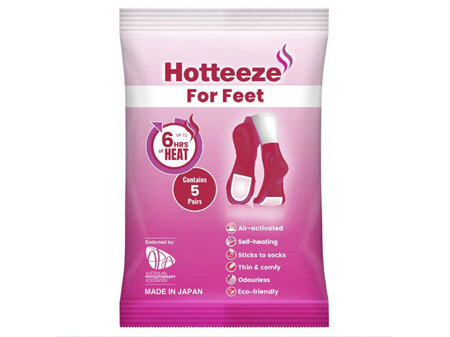 Hotteeze Heat Pads Feet 5hr 5pr
