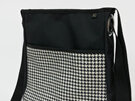 Houndstooth fabric on a laptop bag perfect for work, or kids essentials.