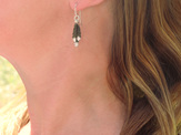 huia feathers trio tiny delicate black white earrings  lily griffin jewellery nz