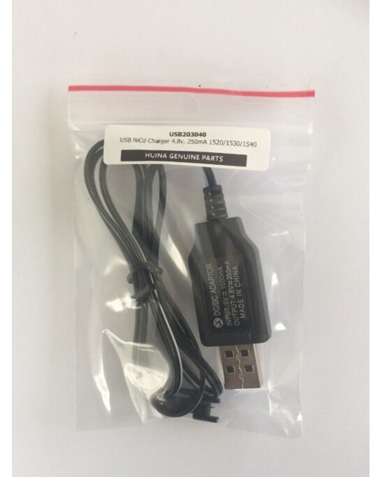 Huina USB NiCd Charger 4.8v 250 mAh