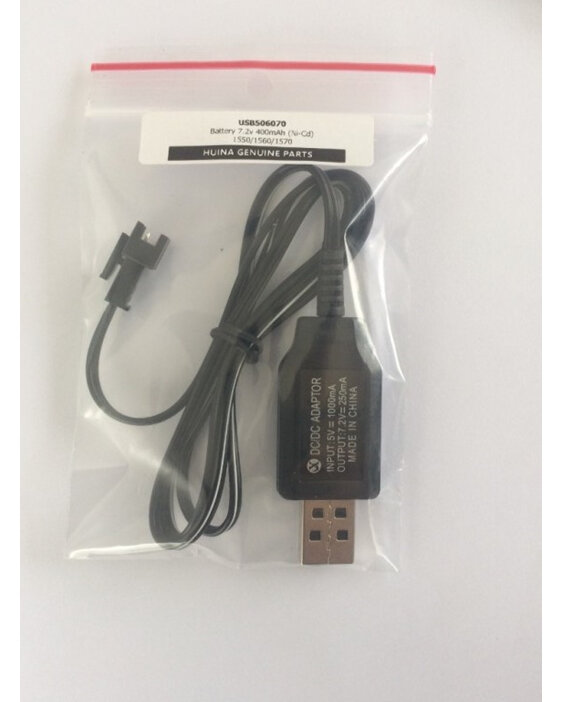 Huina USB NiCd Charger 7.2v 250 mAh