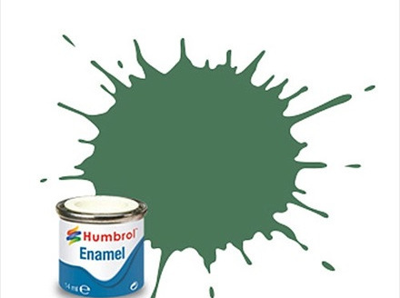Humbrol Enamel Paint H101 Matt Mid Green