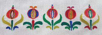 Hungarian Floral Embroidery Kit