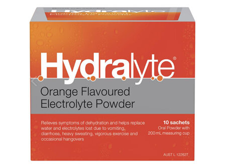 Hydralyte Electrolyte Powder Orange - 10