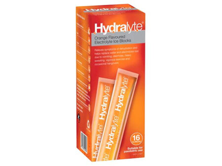 Hydralyte Ice Blocks Orange 16s