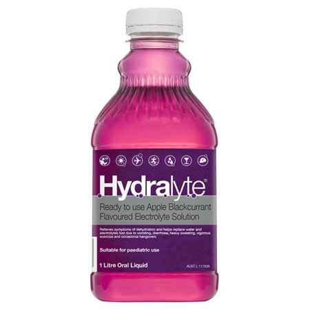 Hydralyte Liq RTD Apl & B/Currant 1l