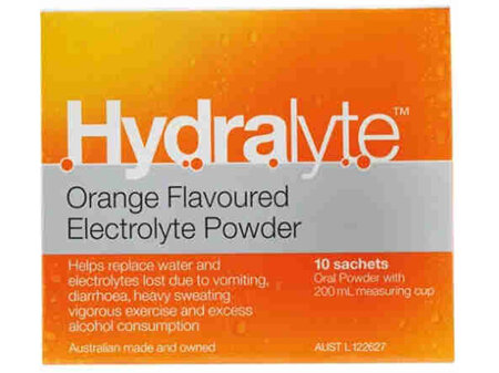 Hydralyte Powder Orange Sachets 10s