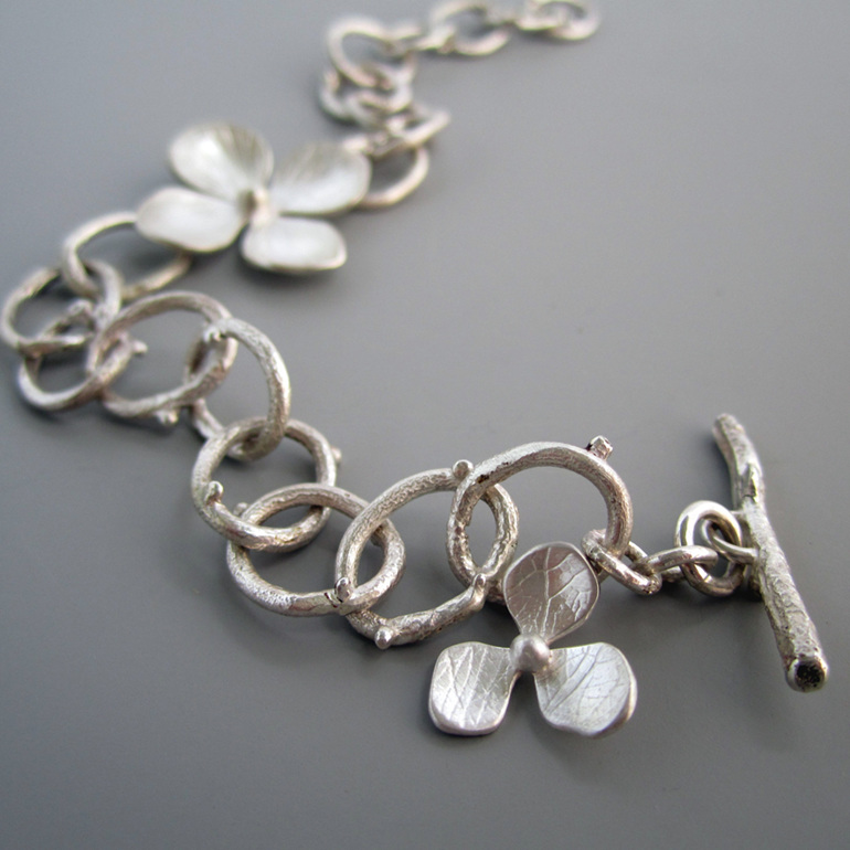Hydrangea Bracelet Sterling Silver Julia Banks Jewellery