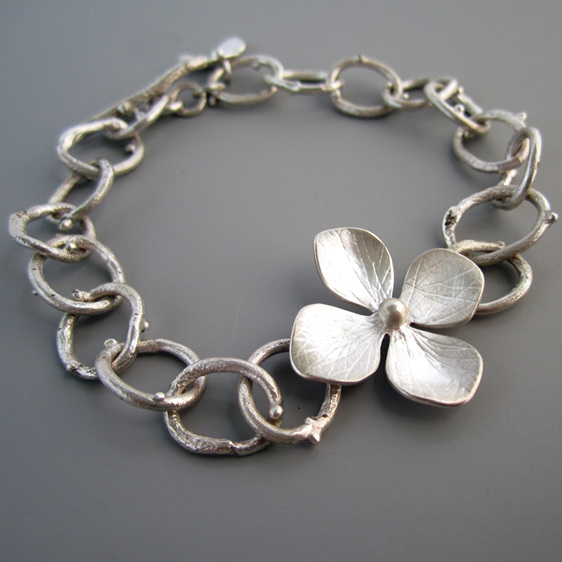Hydrangea Bracelet Sterling Silver Julia Banks Jewellery