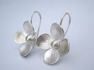 Hydrangea Flower Earrings Large Sterling Silver Julia Banks Jewellery
