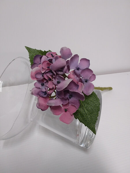 Hydrangea pink lavender short stem 1913