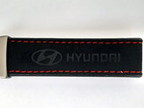 Hyundai Key Ring With Black Suede Strap