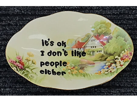 I Don't Like People Either.  Royal Winton 135x90mm