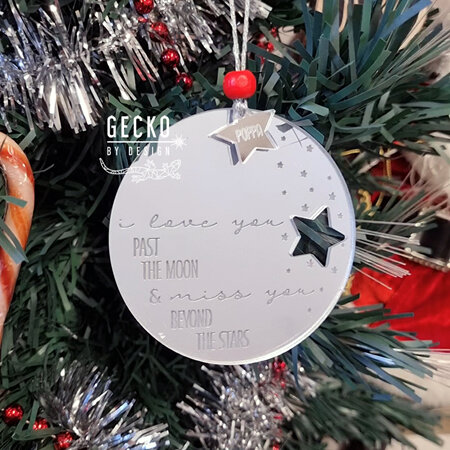 I love You Past the Moon - Remembrance Ornament