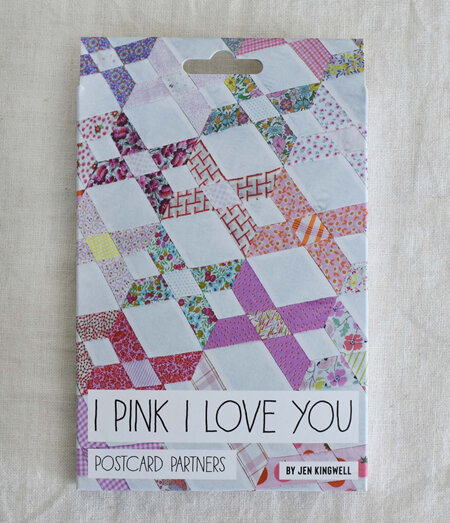 I Pink I Love You - Postcard Partners by Jen Kingwell