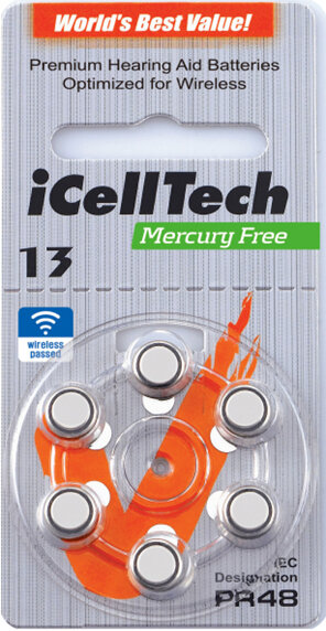iCellTech 13 Hearing Aid Battery