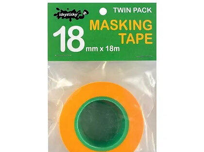 Ickysticky Masking Tape Twin Pack 18mm (32005)