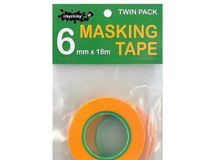 Ickysticky Masking Tape Twin Pack 6mm (32003)